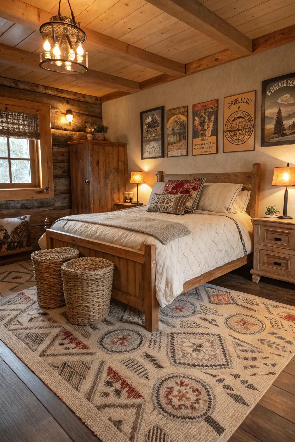 Innate fiber mats append grain and nature-inspired panache.