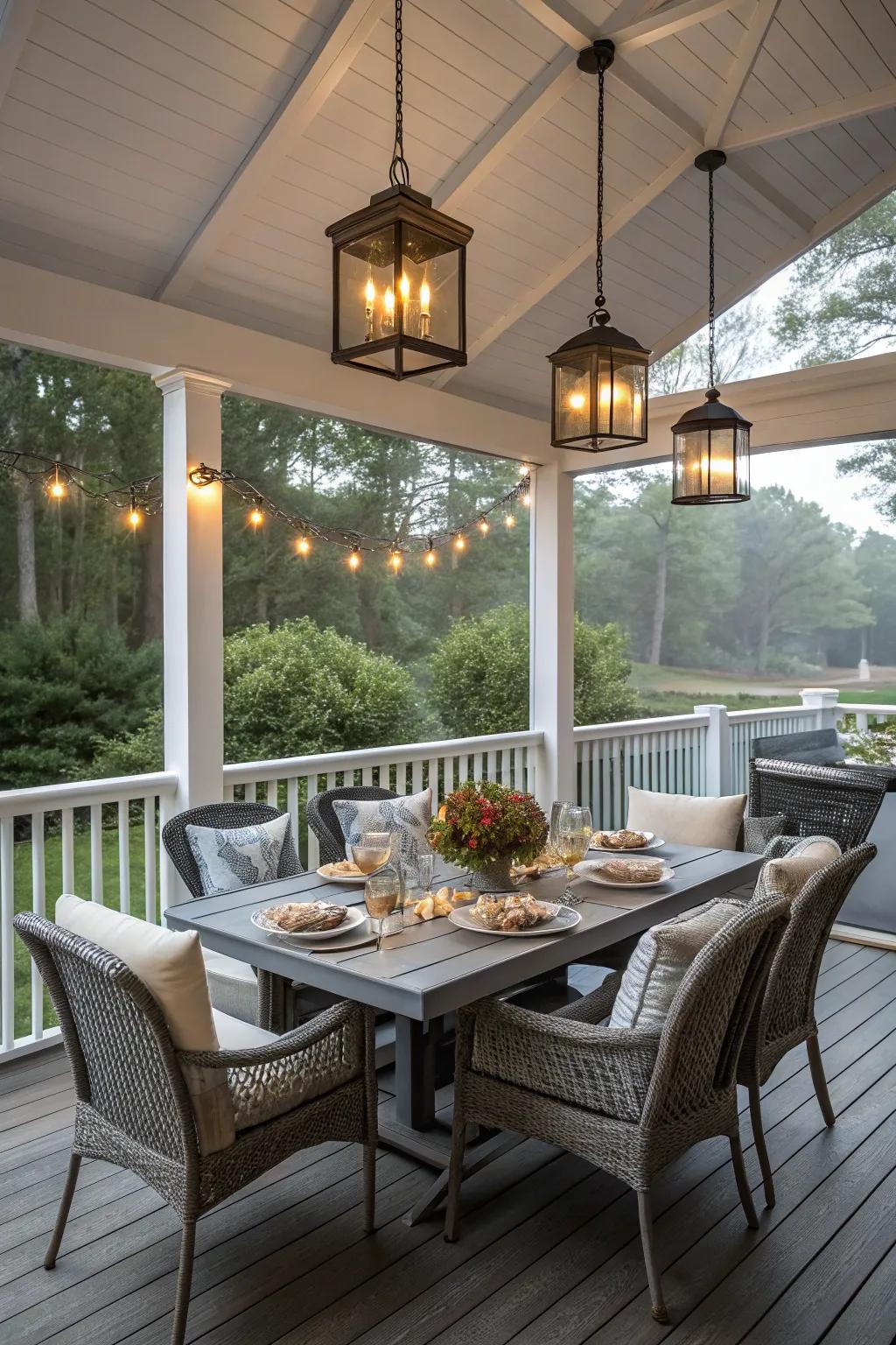 An inviting dining area free from pesky pests.