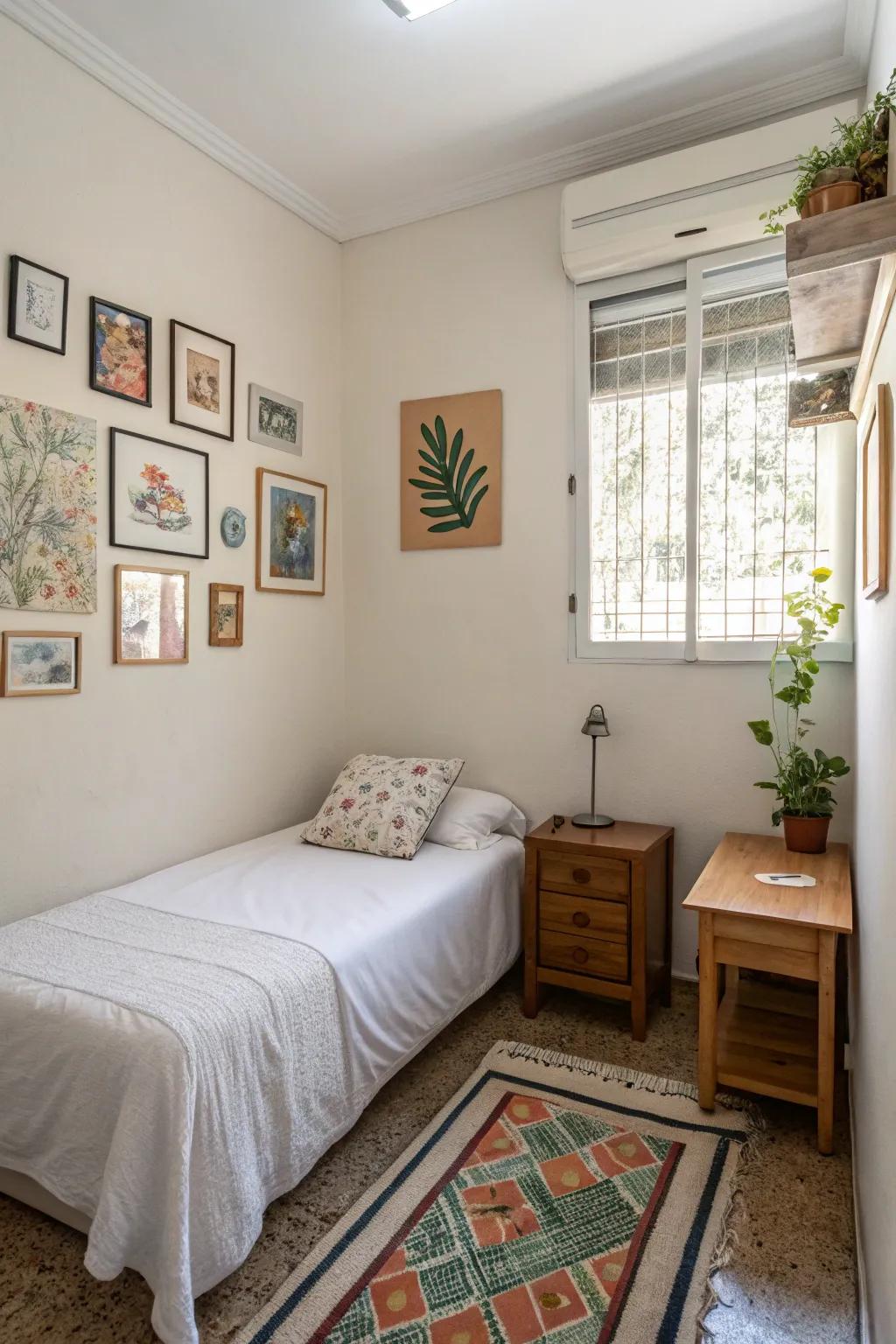 Minimalist decor adds elegance without clutter.