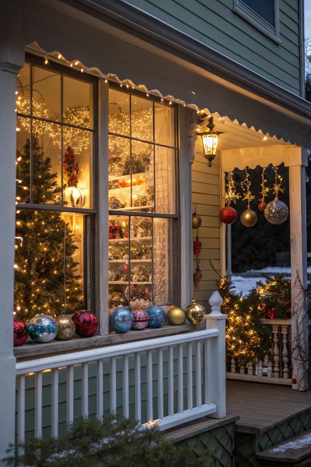 Window displays spread holiday cheer inside and out.
