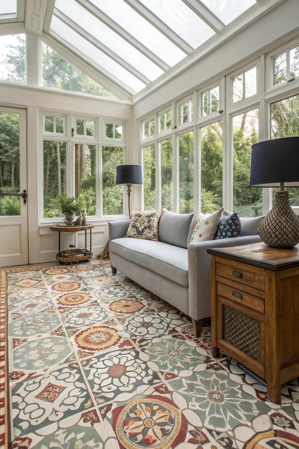 Designed vinyl infuses a burst of fun and function.