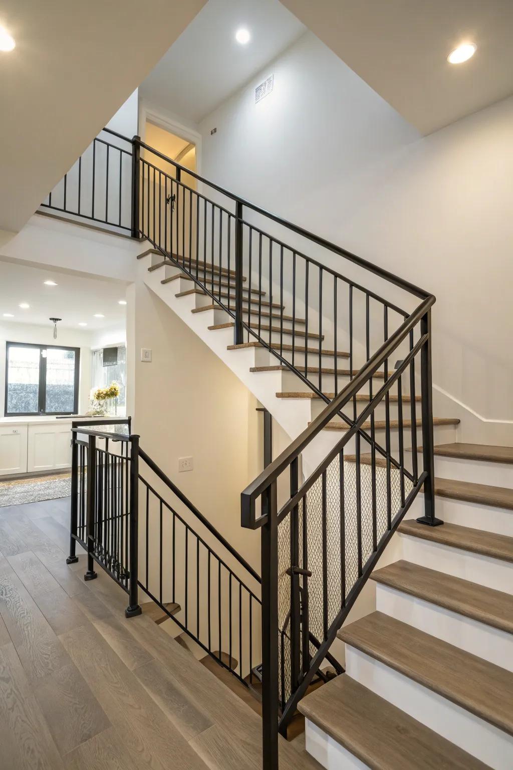 Minimalist panels deliver a streamlined and pristine aesthetic.