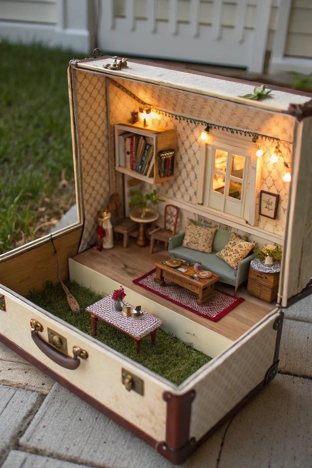 This trunk turned dollhouse sparks imaginative play for little ones.