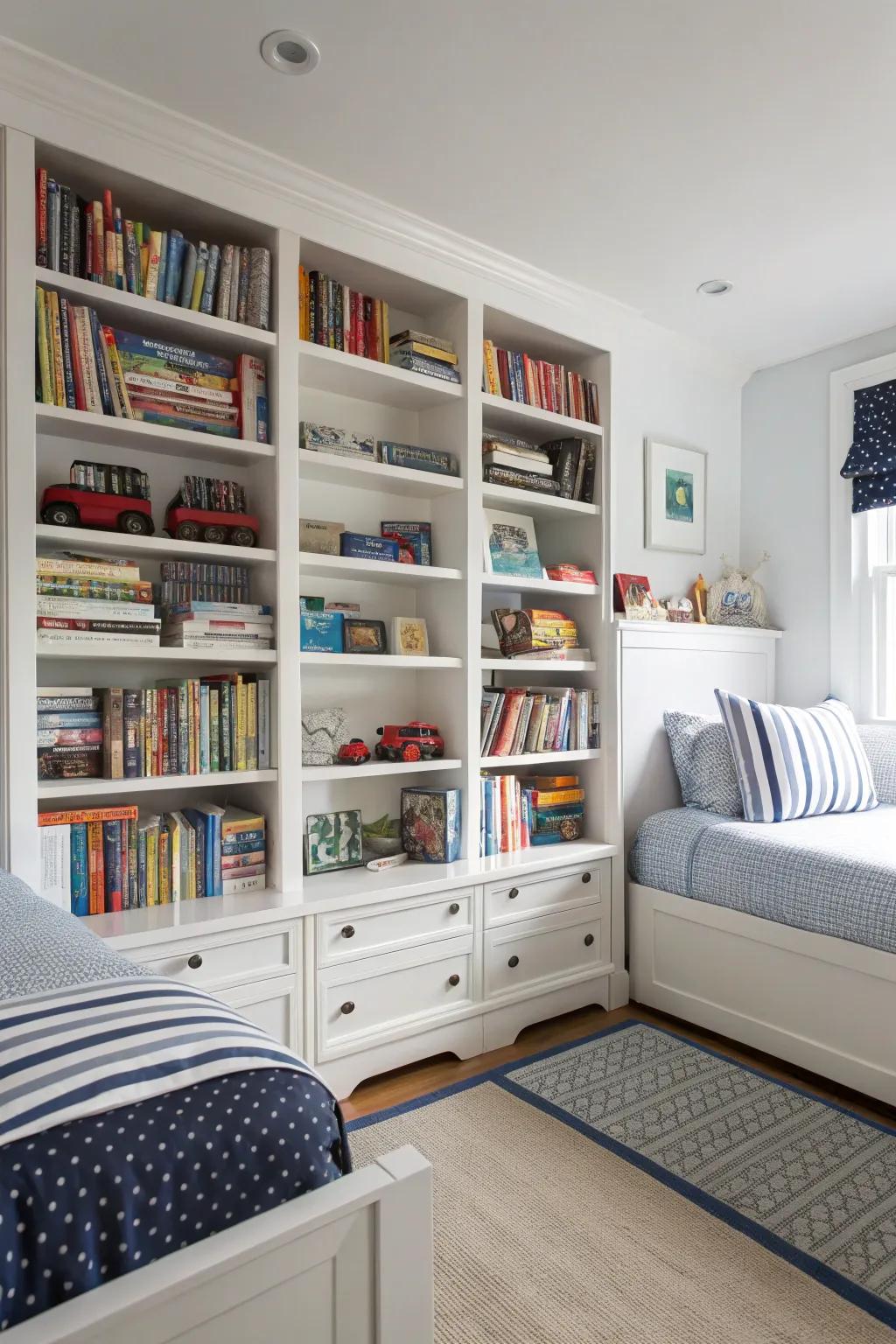 Optimizing standing room with long literature racks