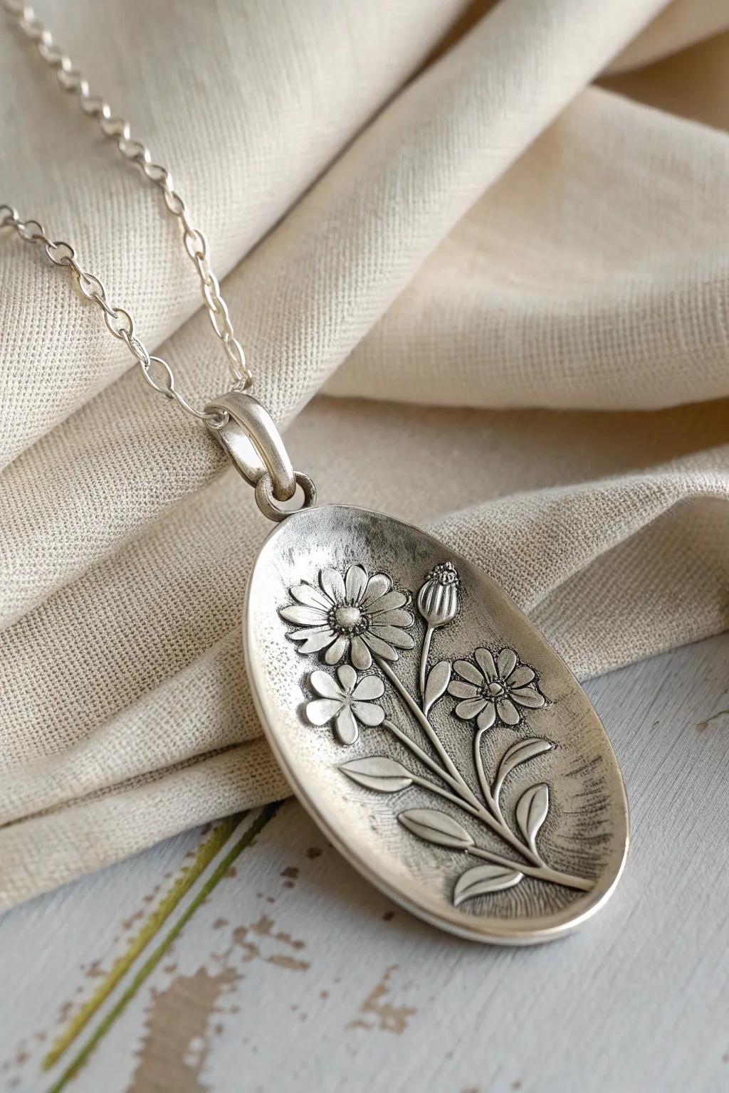 Elegance meets simplicity: Discover the charm of repurposed floral spoon jewelry.