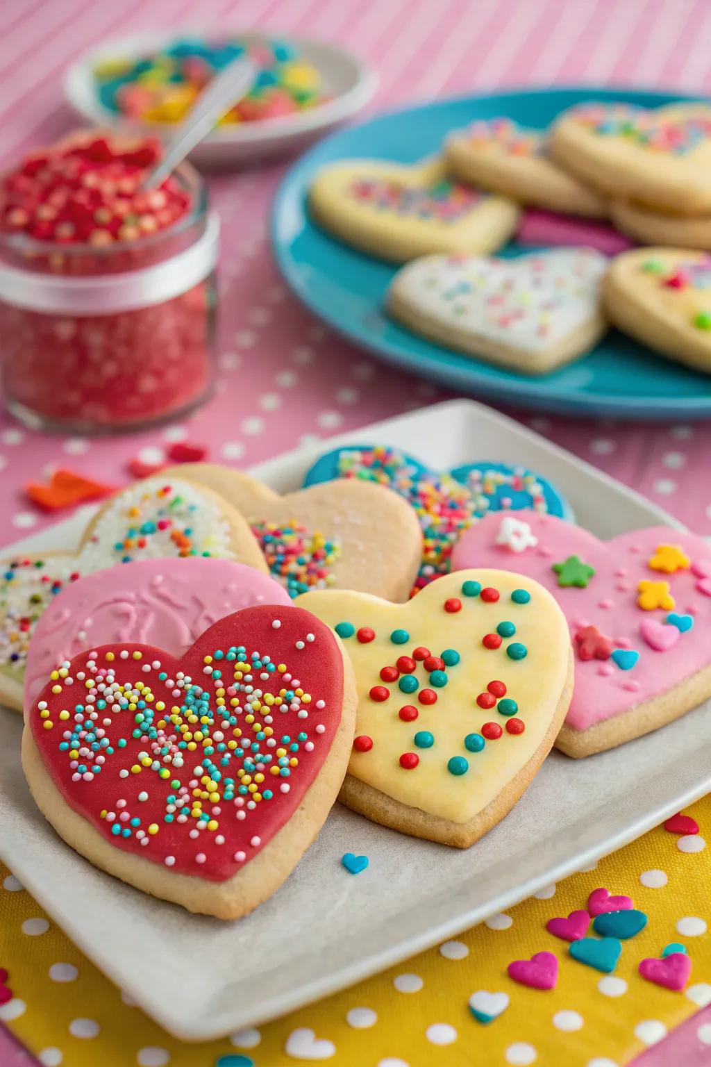 Sprinkle surprise for a festive touch.