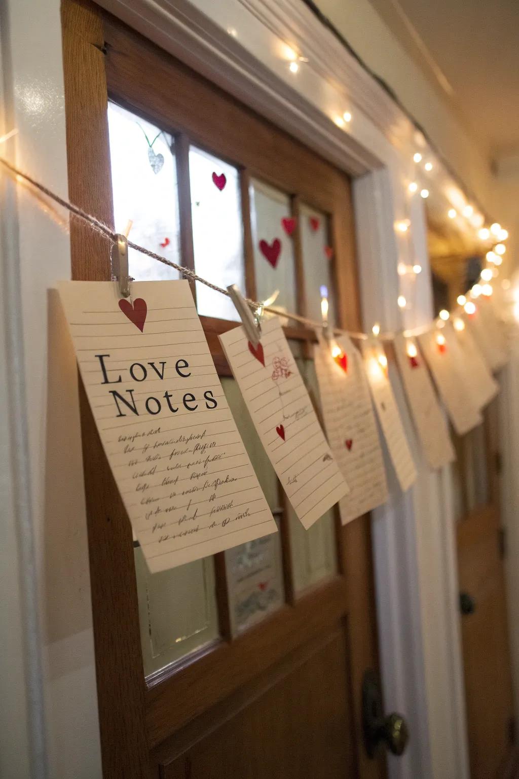 Express your love through a string of sincere notices.