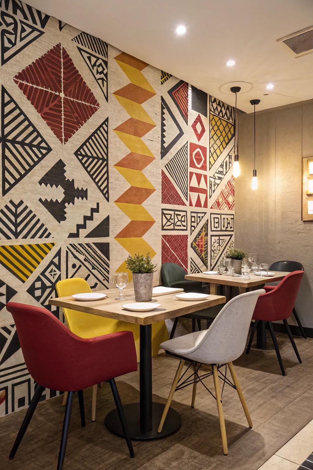 Geometry design provides a modern touch to your house decor.