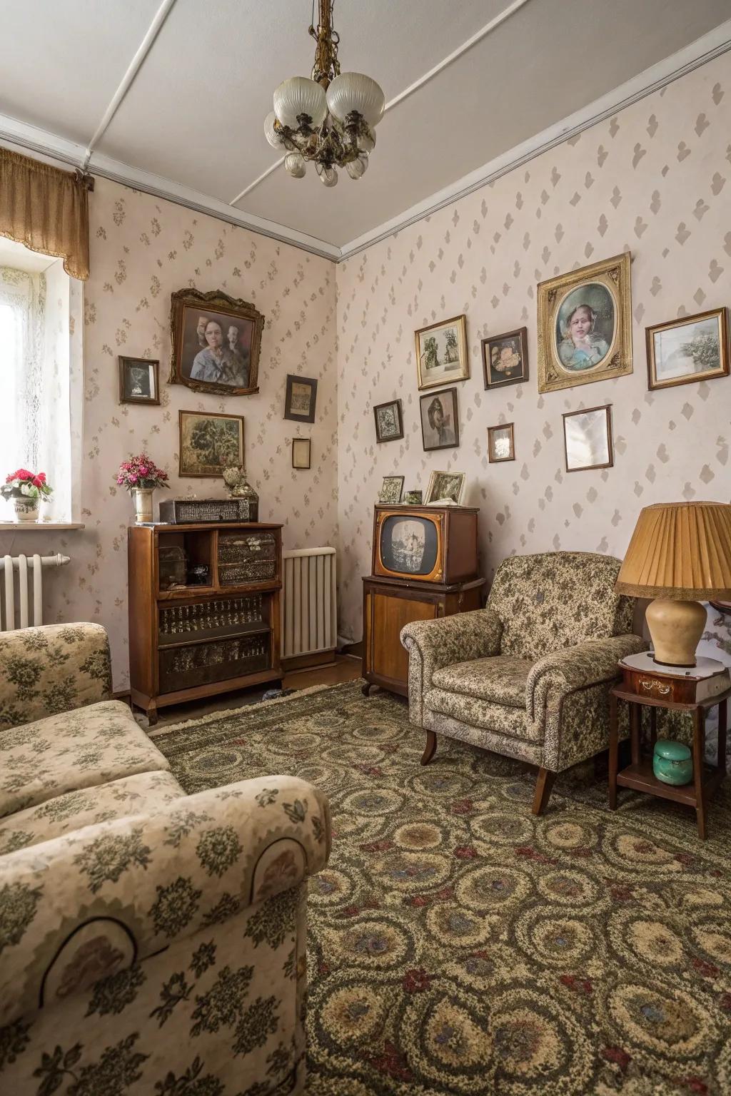 Vintage carpets provide lasting charm and character.