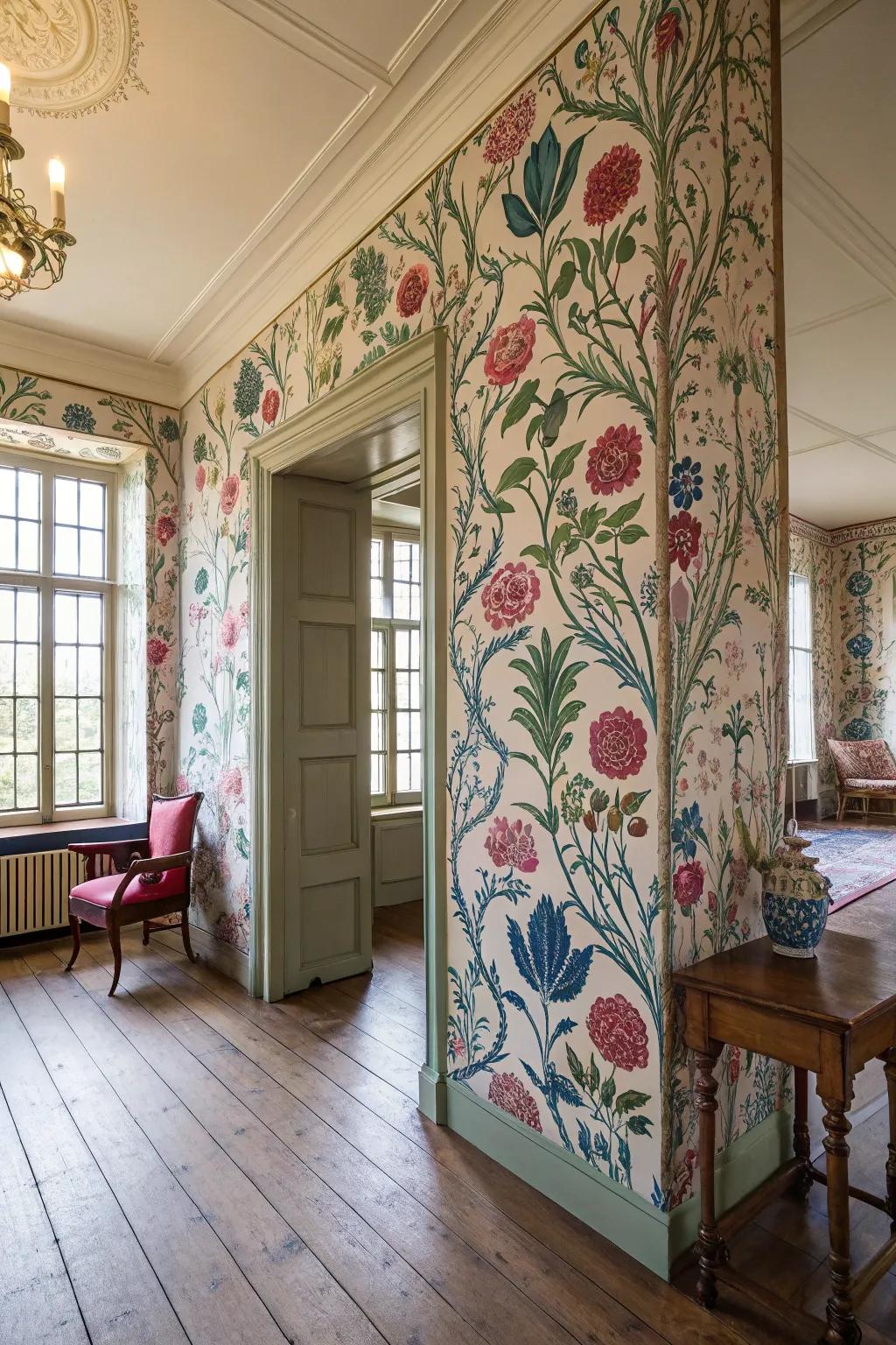 Floral patterns that bring life and elegance.