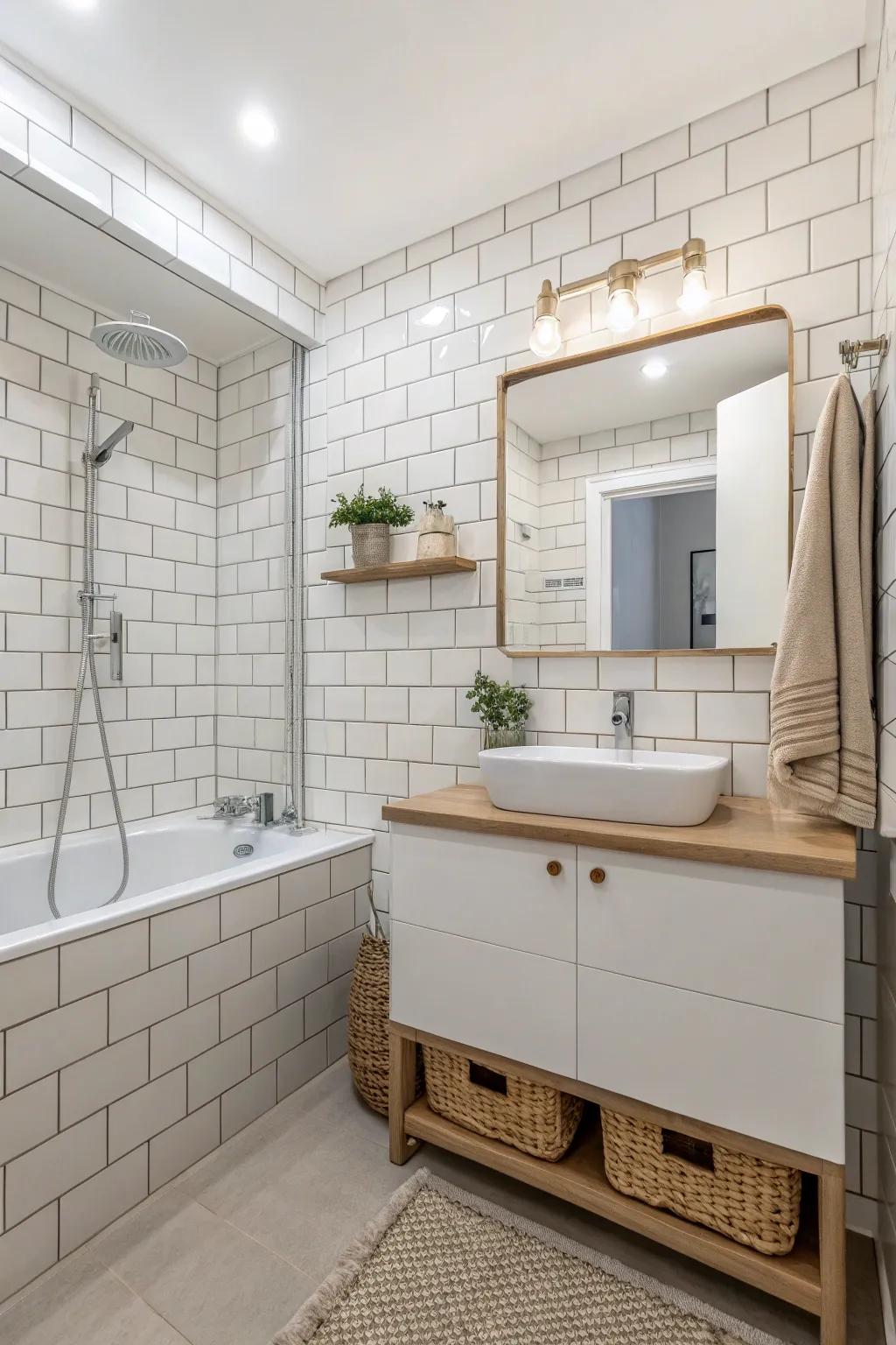 Natural cement provides a subtle and refined look.