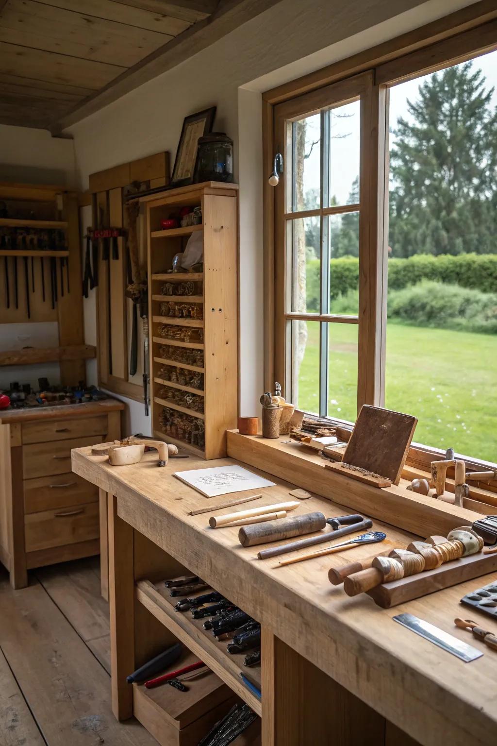 Elevate your projects with a dedicated polishing zone that embodies craftsmanship and creativity.