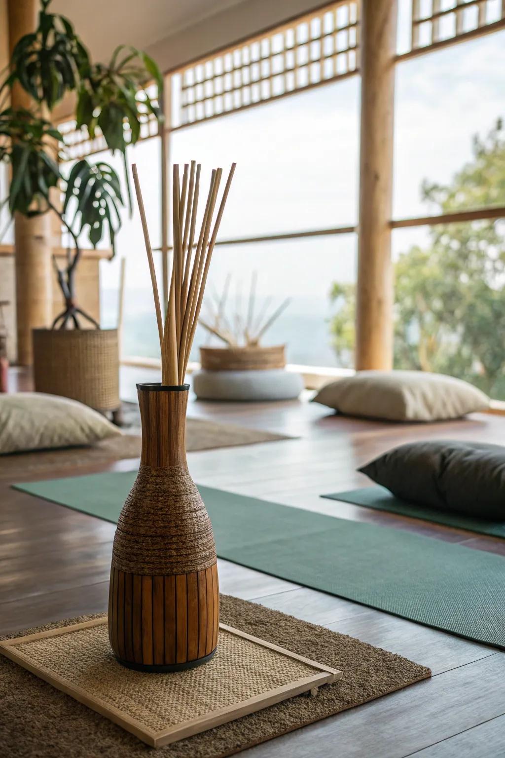 Convey serenity to your area through zen-inspired timber vessels.