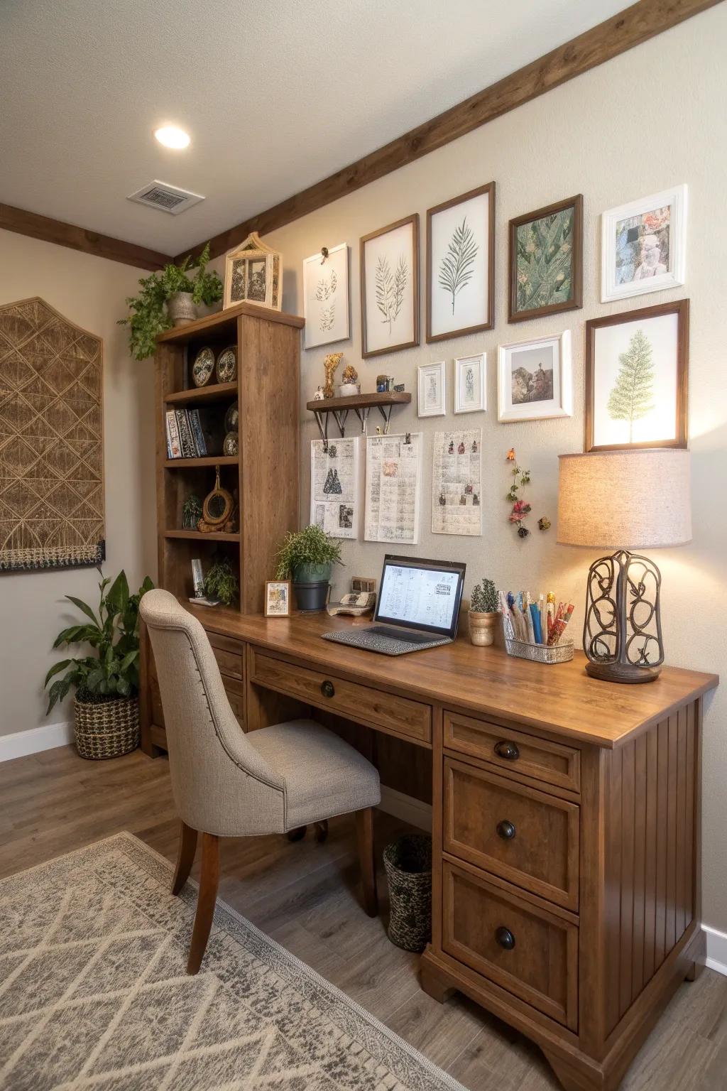 A themed workspace adds personality and cohesion.