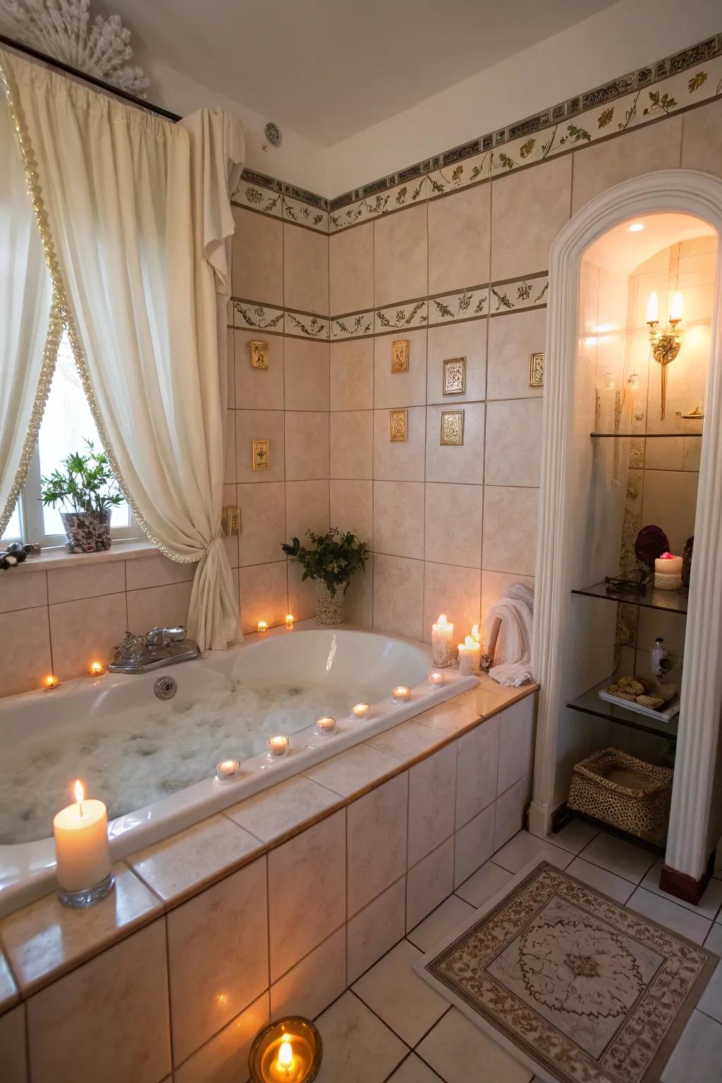 Set the atmosphere with deliberate and gentle illumination.