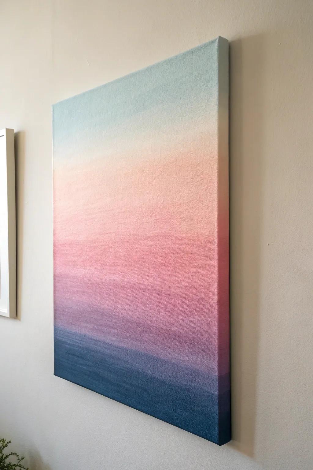 Bring modern sophistication to your art with an ombre effect.