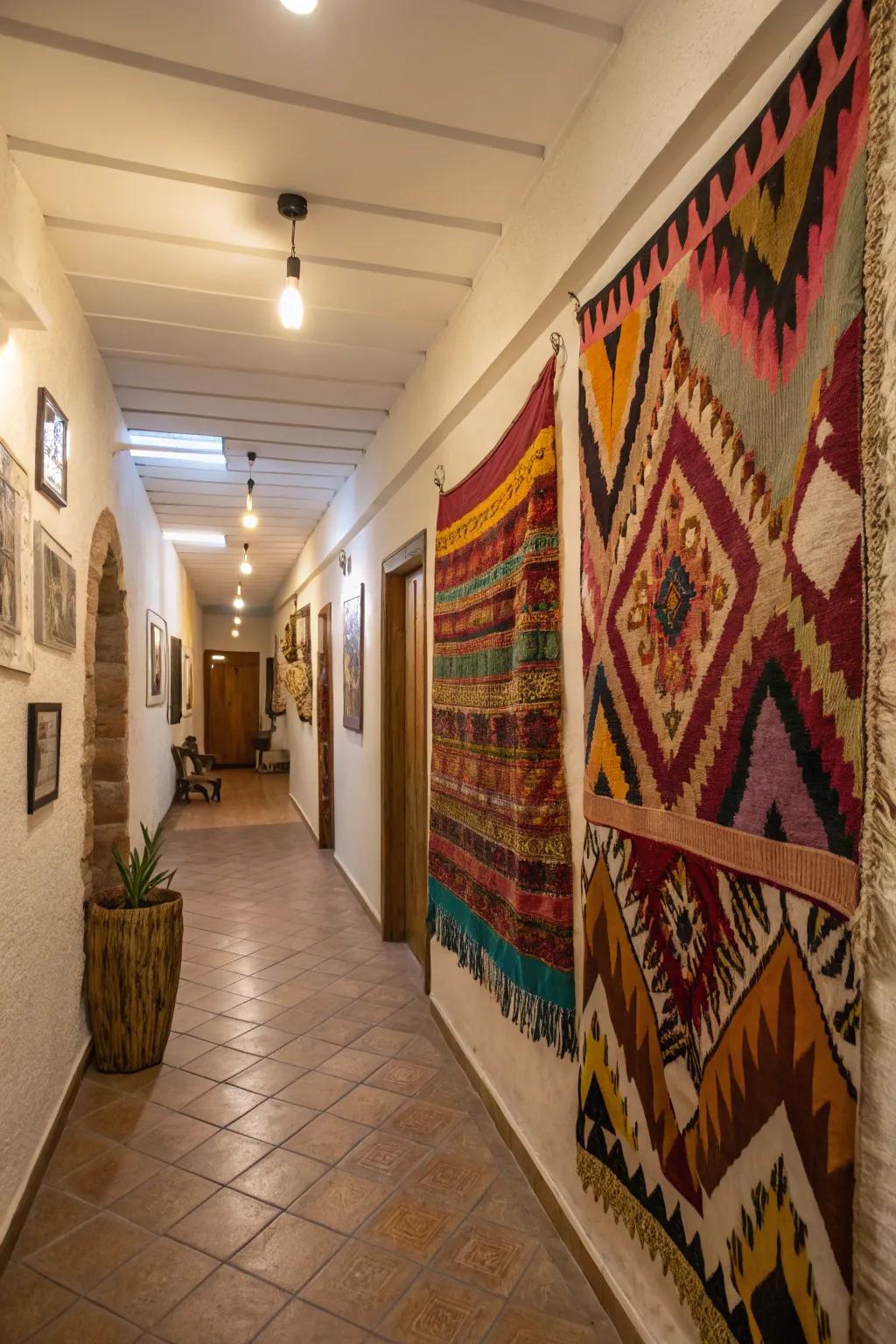 Woven artistry adds warmth and texture to the passage.