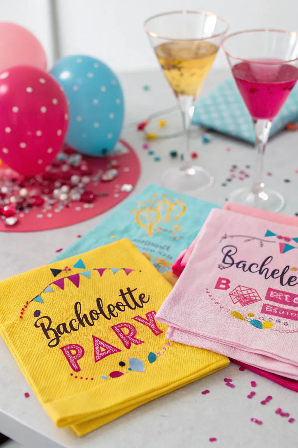 Themed napkins with a fun design.