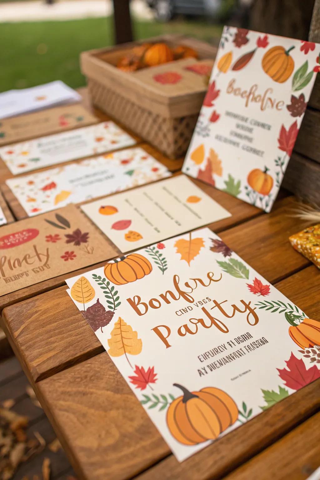 Thematic announcements amplify anticipation for your gathering.