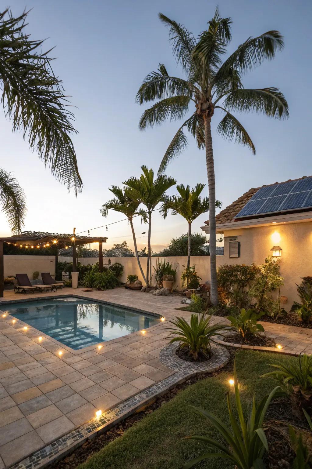 Environmentally safe resolutions like solar bulbs heighten sustainability and ambiance.