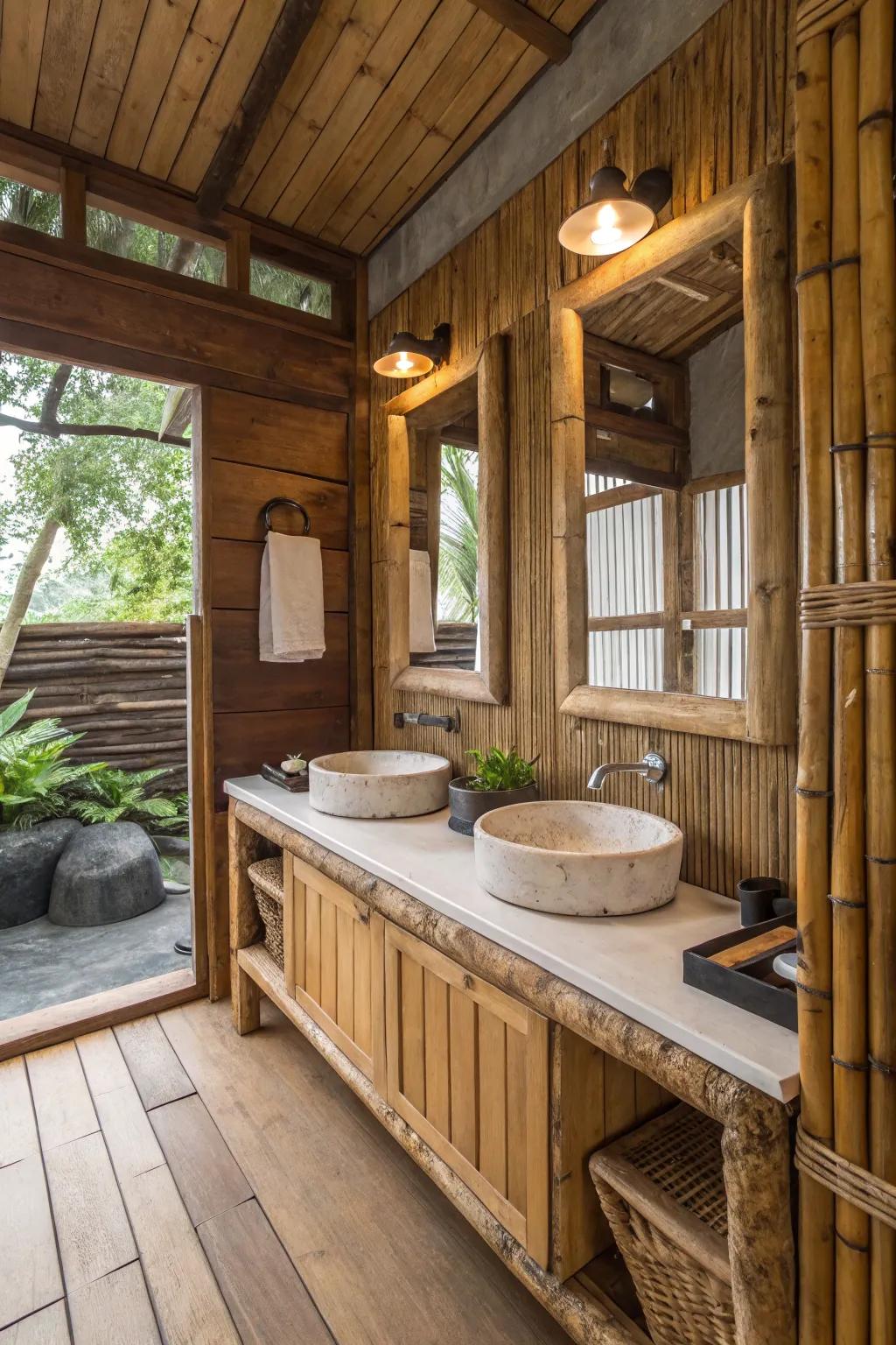 Sustainable resources combine elegance with environmental consciousness.