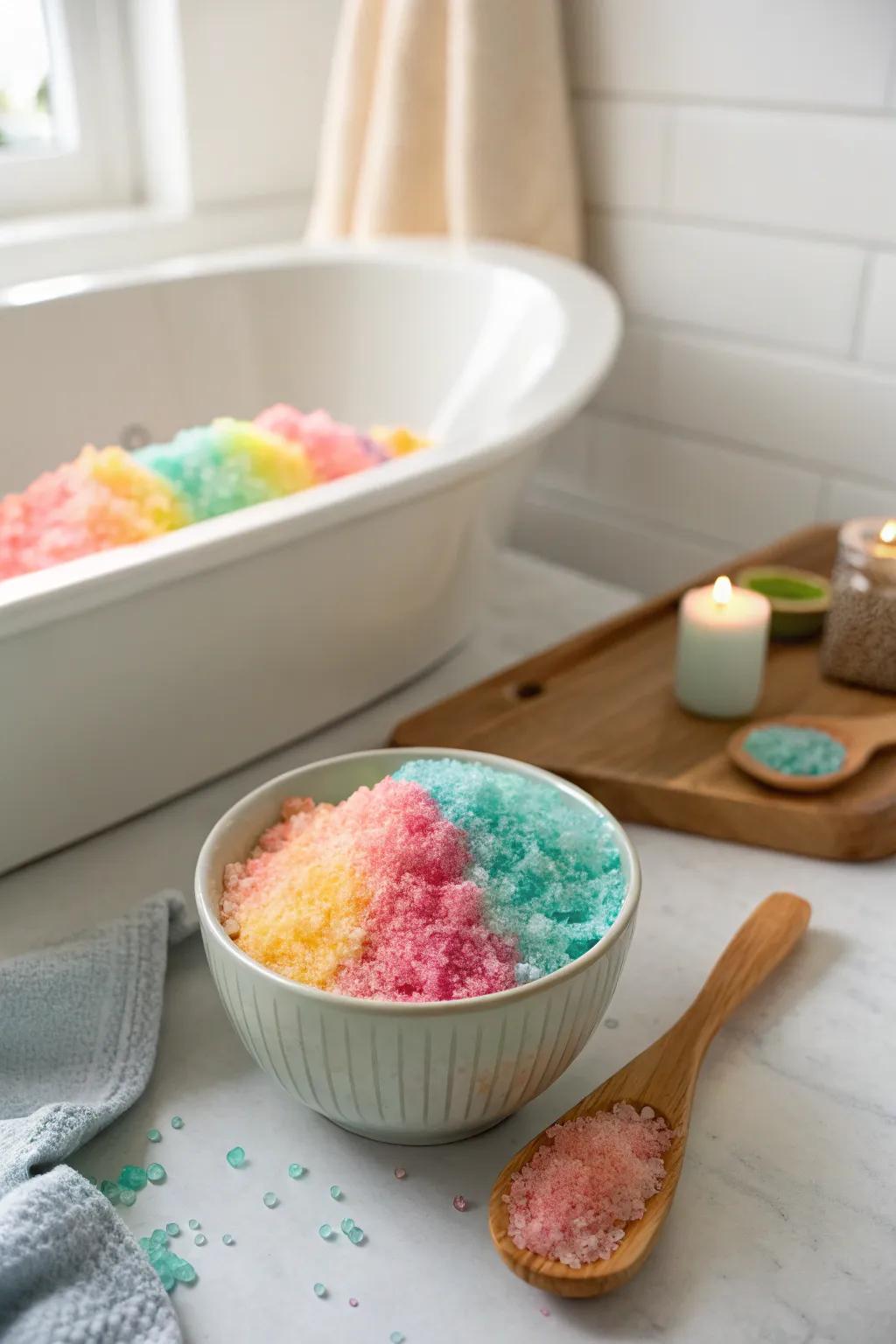 Personalize your bath with homemade soothing bath salts.