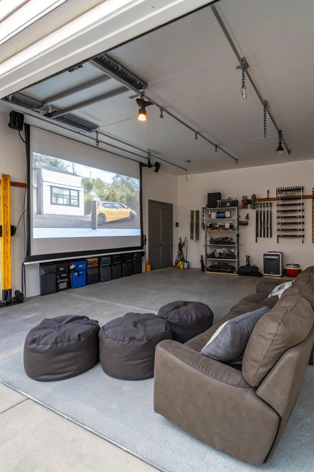 Transform your garage into a coastal entertainment hub.