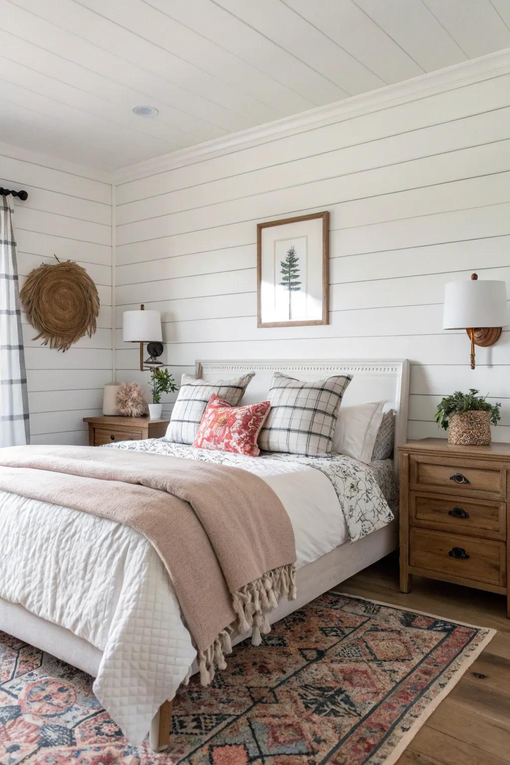 Wood planks deliver timeless warmth.