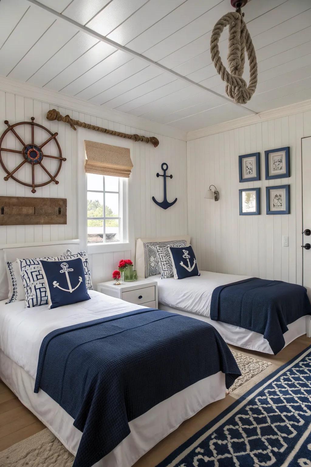 Celebrate a timeless look with blue and white.