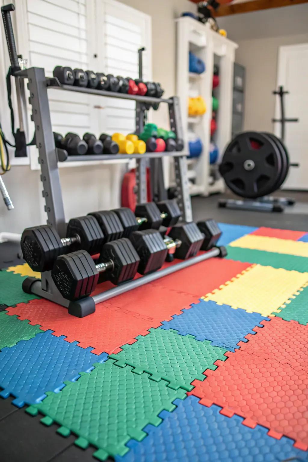 Connecting elastic squares provide steadiness and straightforward installation.
