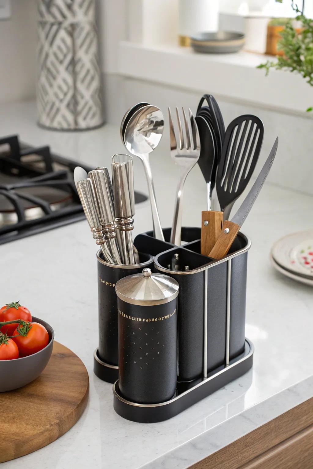 Elegant food prep tools contribute both usefulness and style to the kitchen.