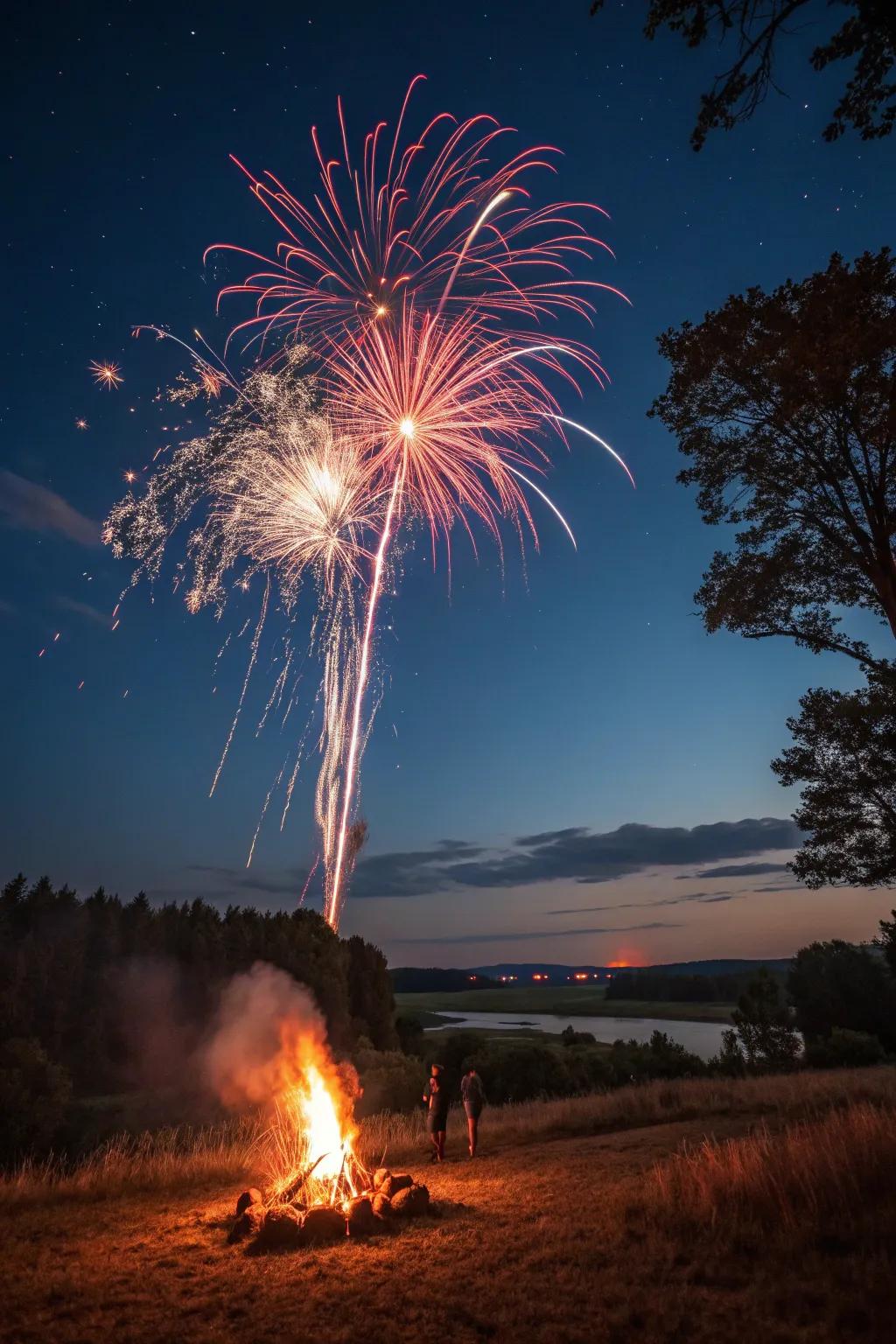 A surprise fireworks display to end the evening.