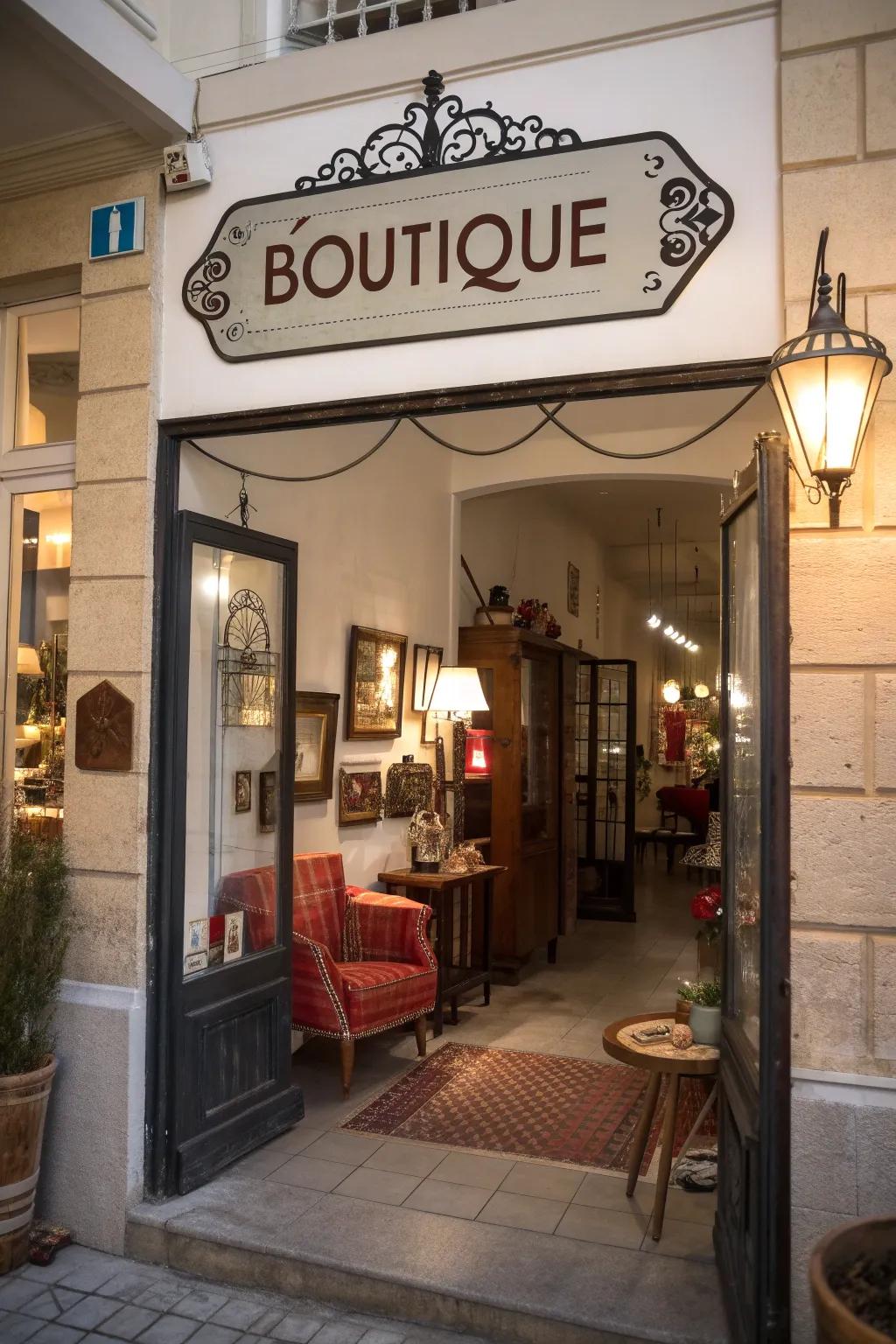 A vintage-inspired sign that evokes nostalgia and charm.