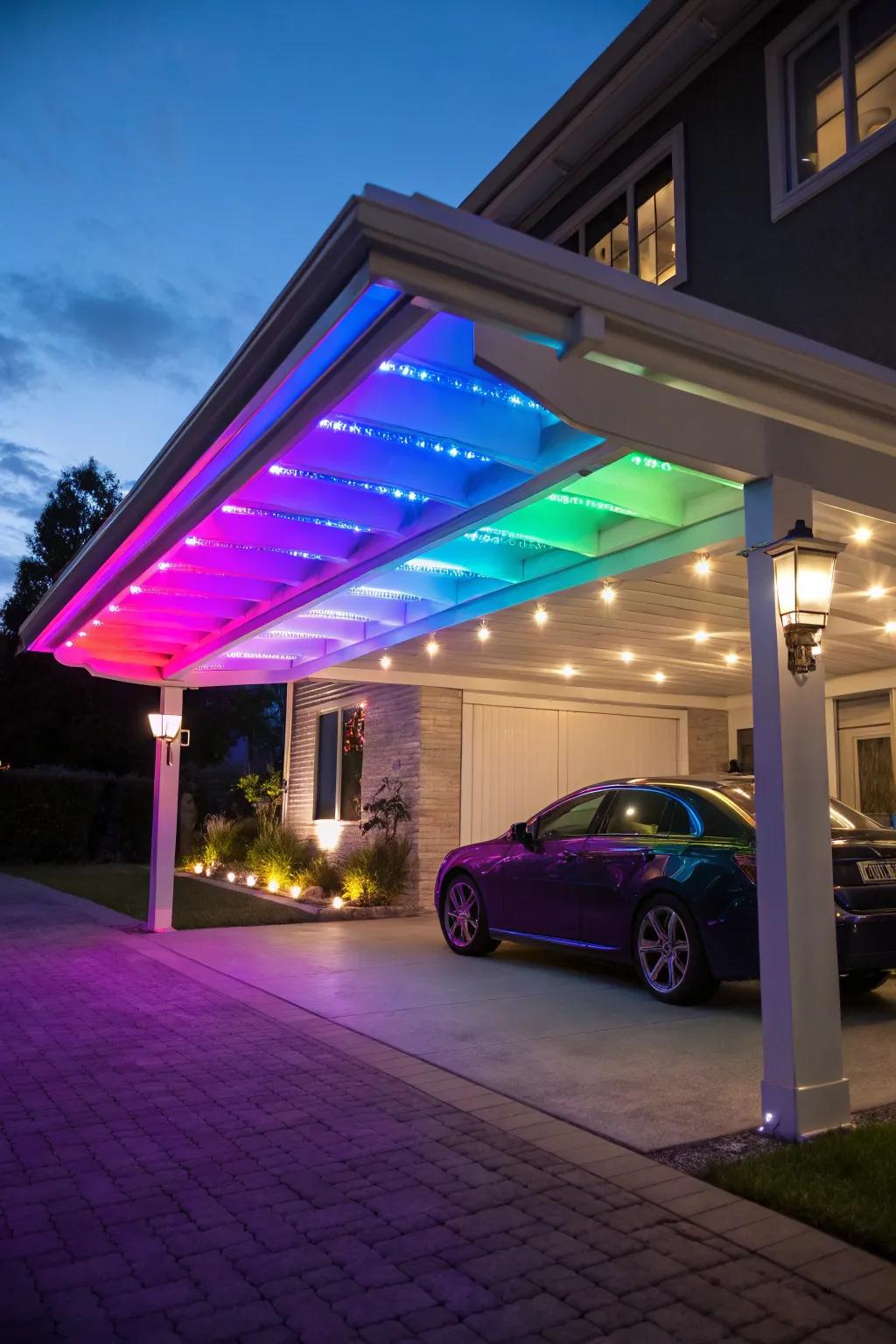 Color-shifting LED lamps bring vibrancy and fun.