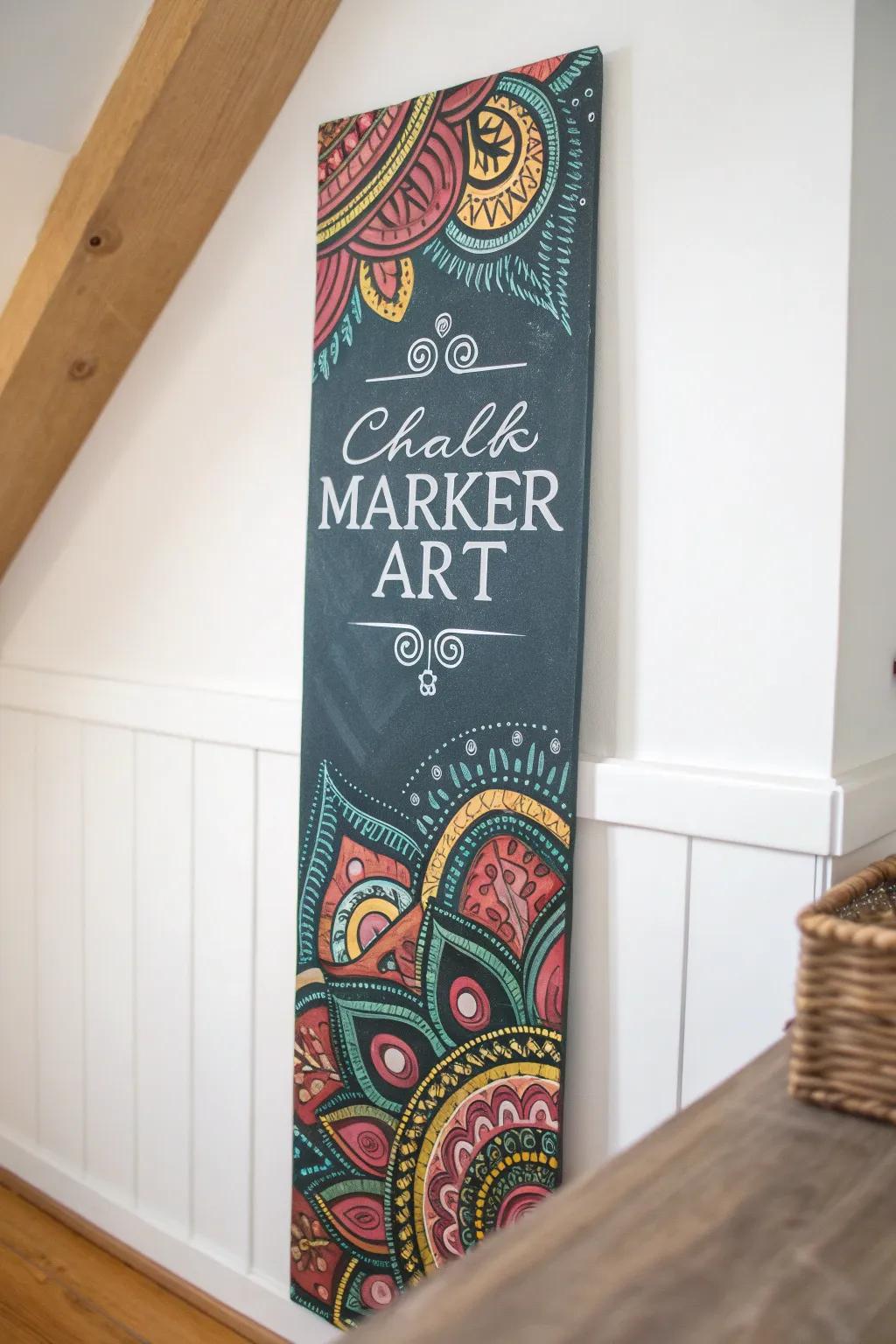 Elevate your area using inspirational chalk painter art that blends simplicity and boldness.