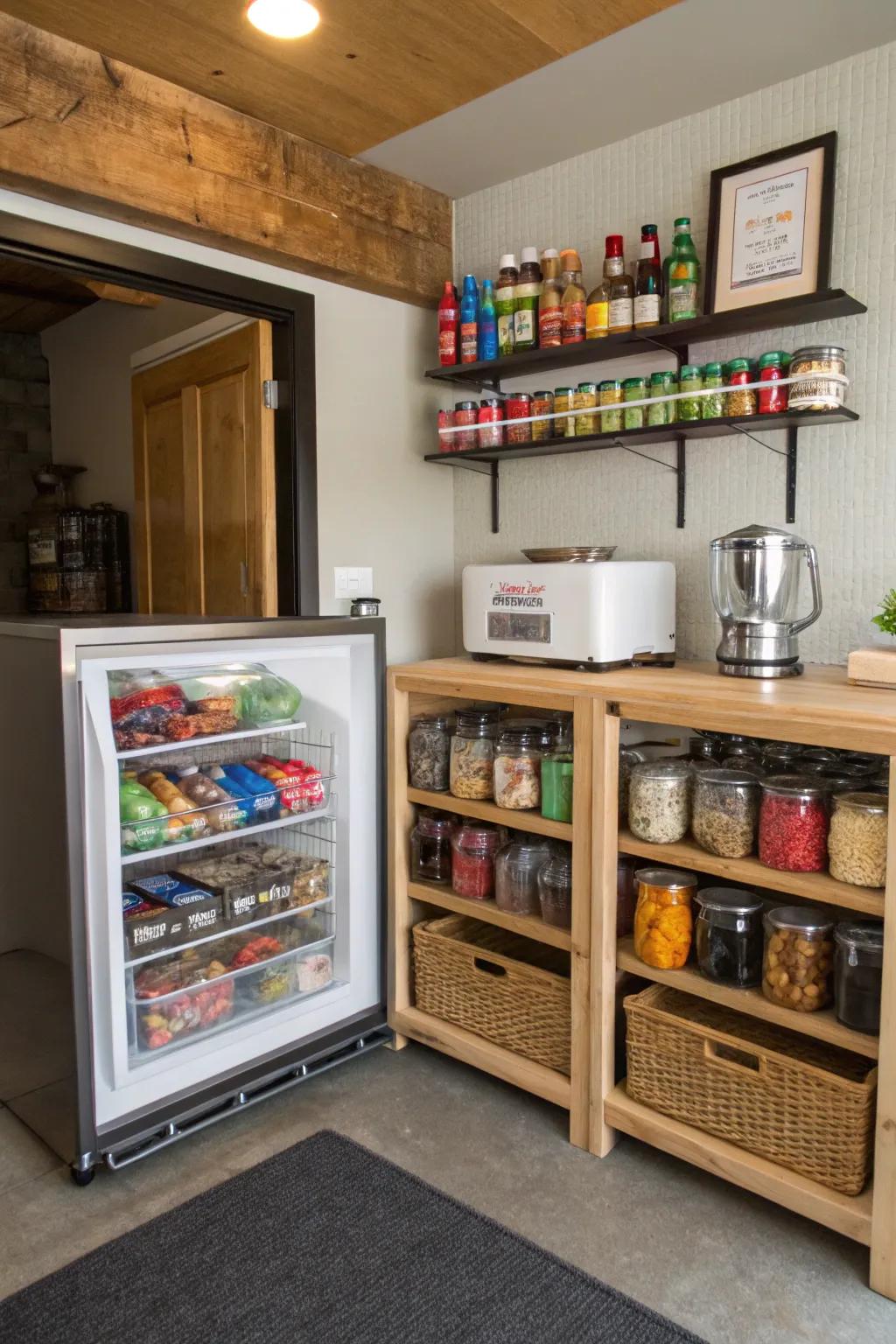 A snack station keeps your guests satisfied and content.