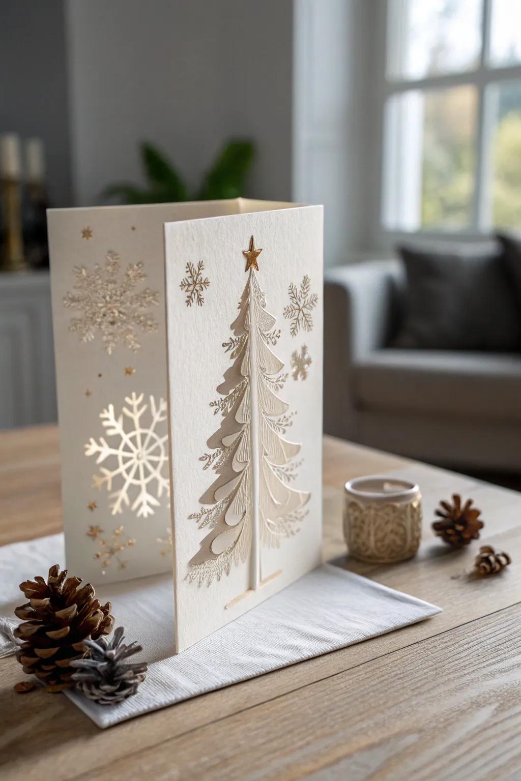 Unfold the magic of the season with handcrafted 3D pop-up cards.
