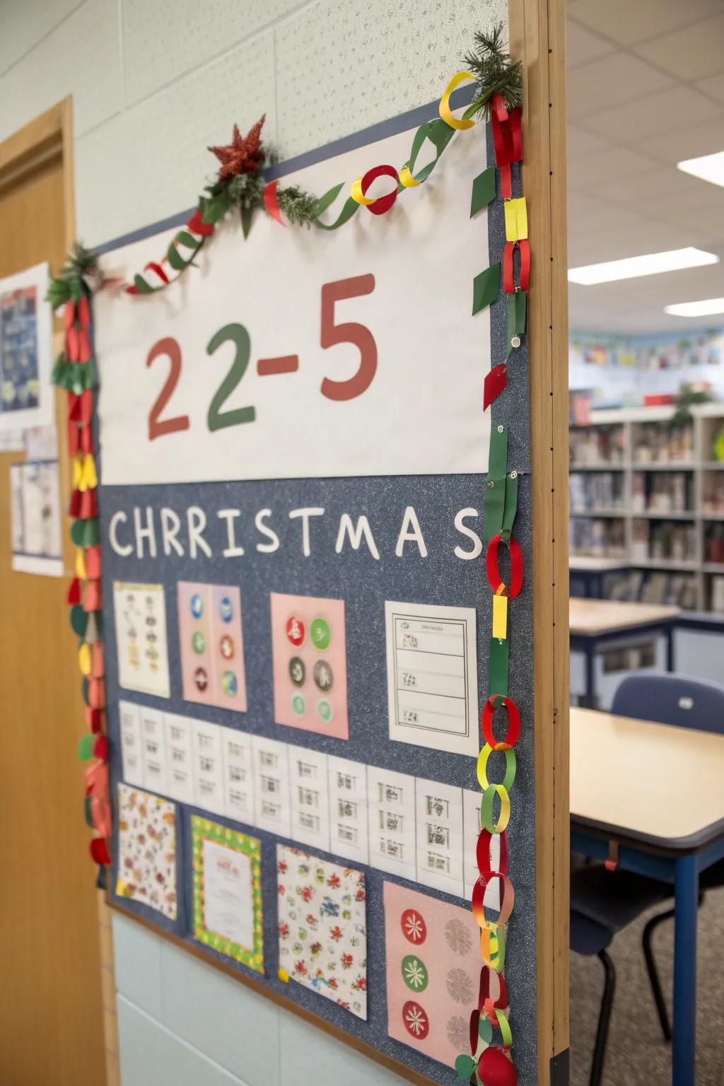 Counting down to Christmas using daily math.