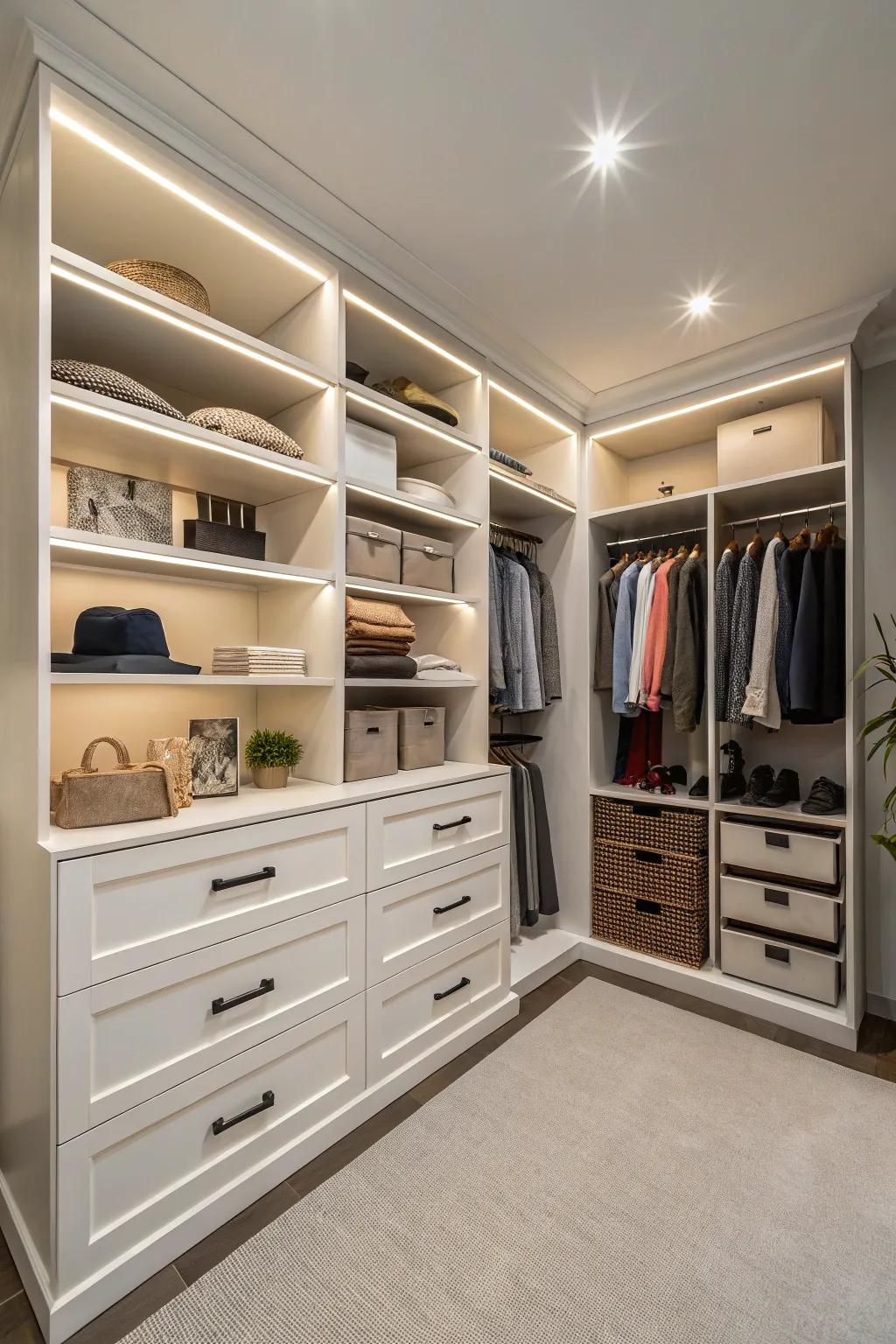 Customize your corner with custom built-in solutions.