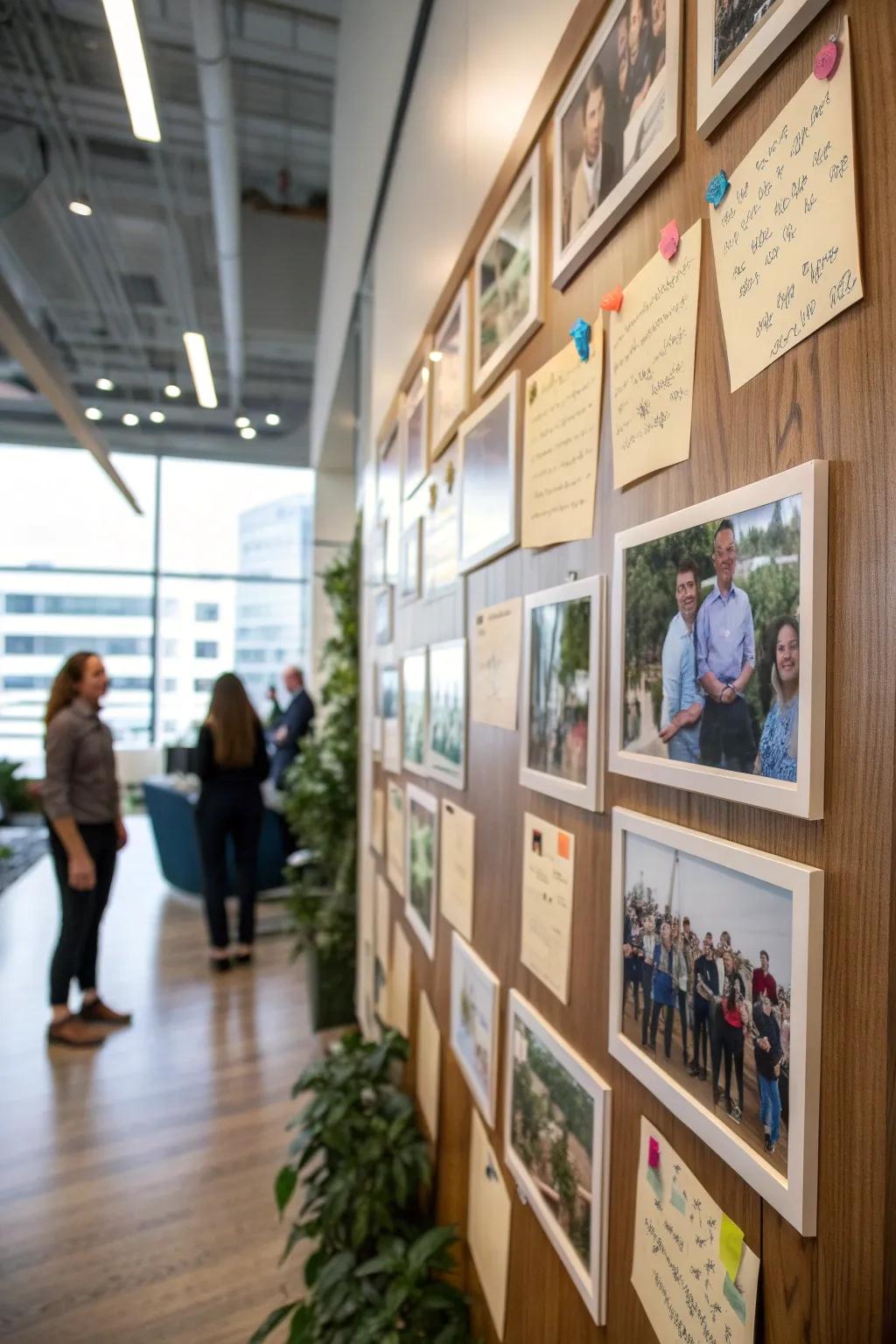 With a touching memory wall, provide a personal touch