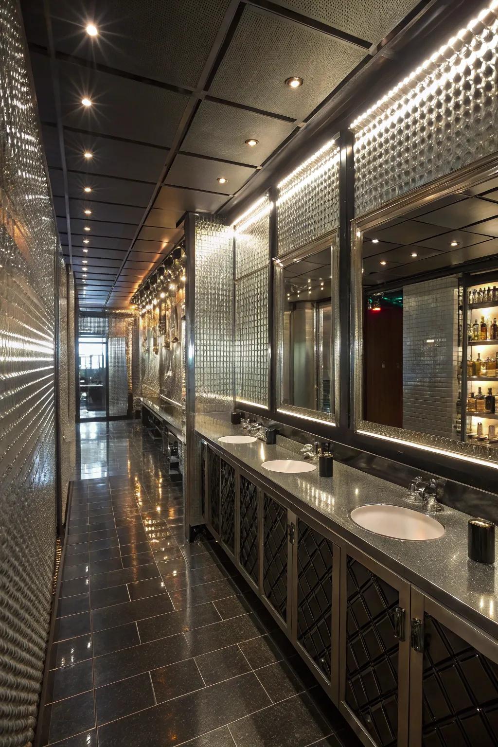 Craft a chic and futuristic appearance with chrome and reflectors.