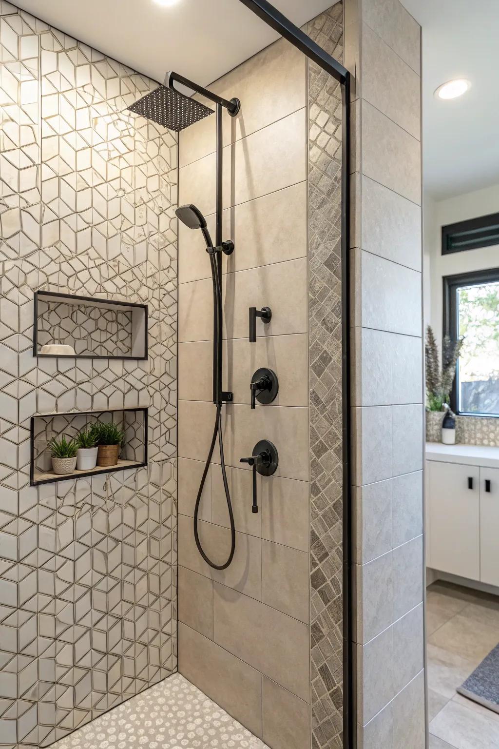 Engage the senses through rough layers.