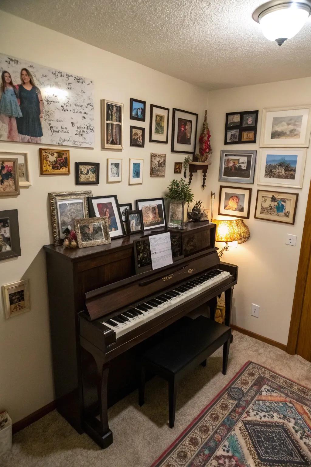 Personal decor heightens sentimental worth.