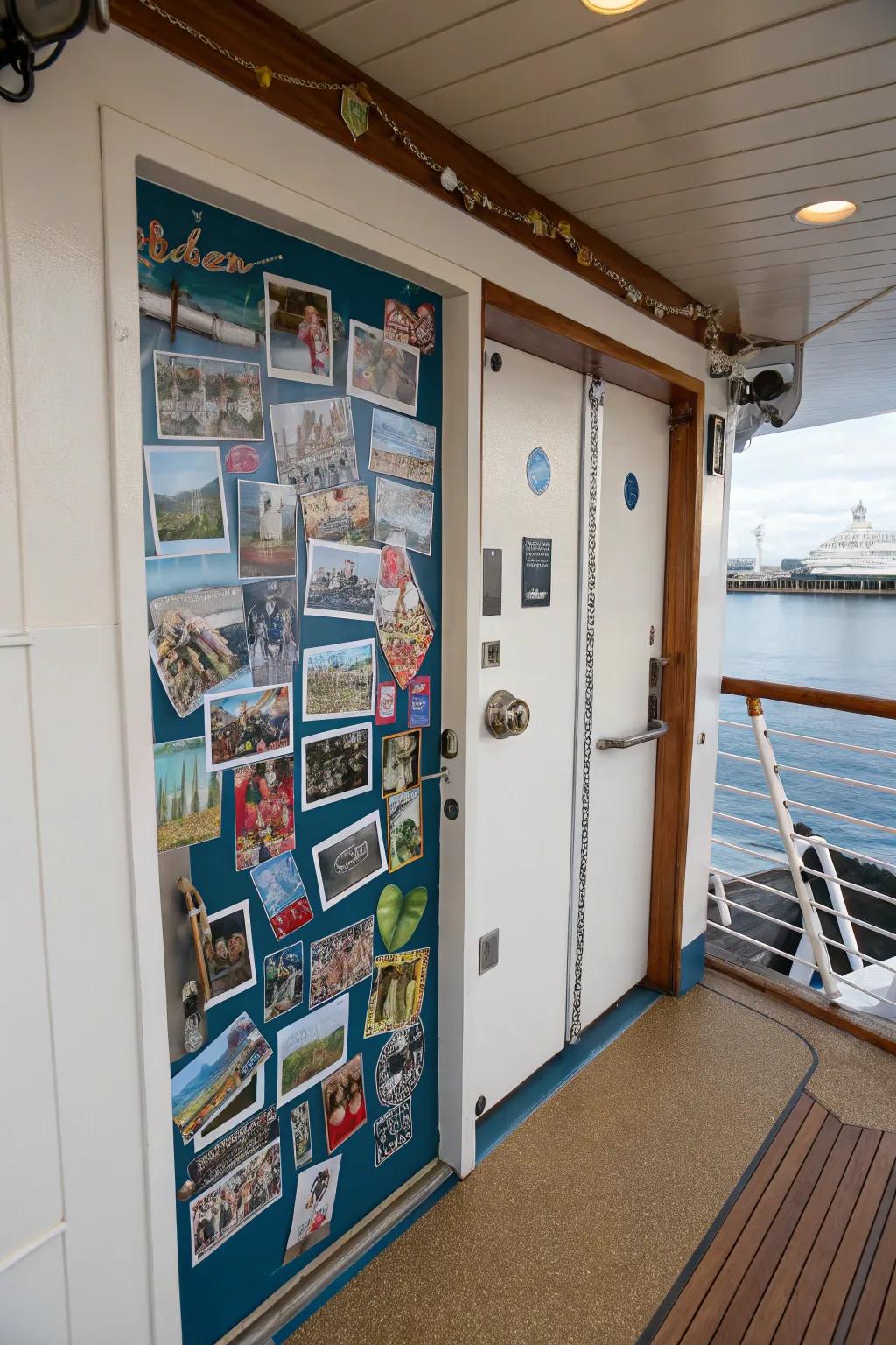 With a photo collection on your cruise door, you can share the story of your travels.