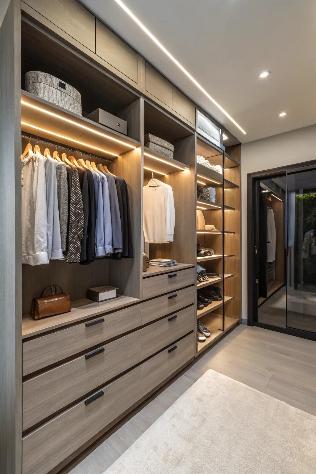 Integrated dressers deliver streamlined storage solutions.