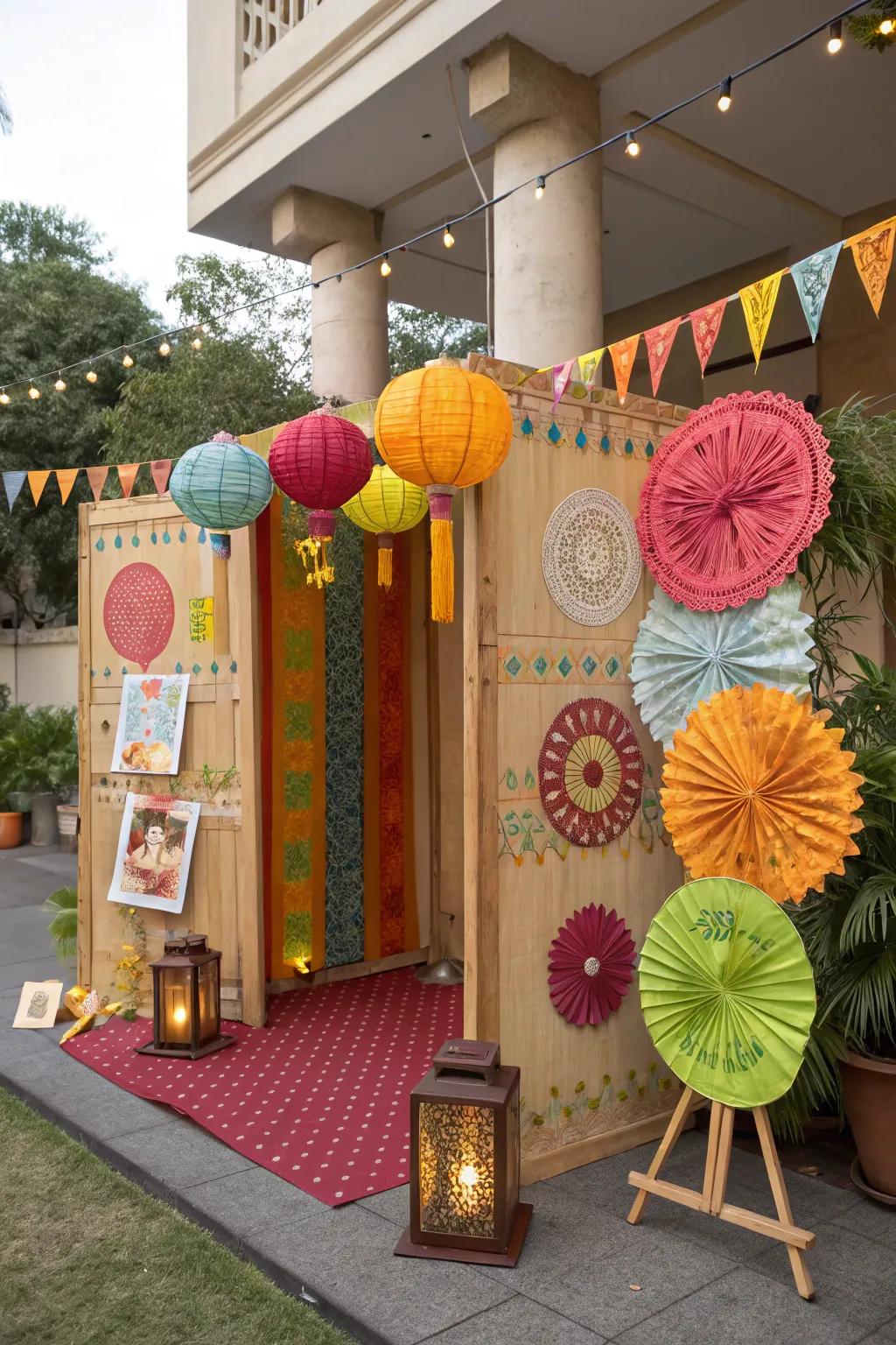 Eco-conscious paper adornments for a sustainable festivity.