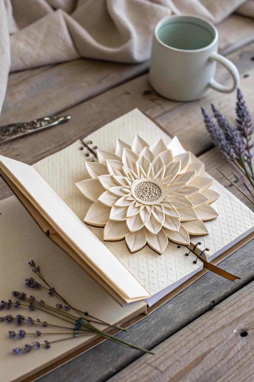 Bring your journal to life using this appealing sudden reveal flower surprise, adding a hint of fun to your creative pages.