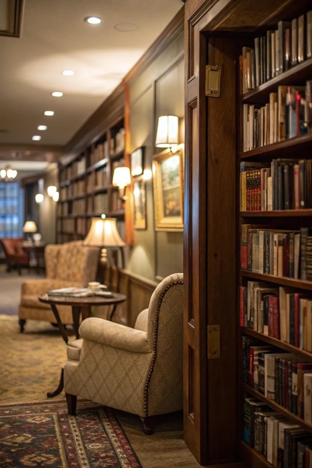 A secret room that adds an element of mystery and charm.