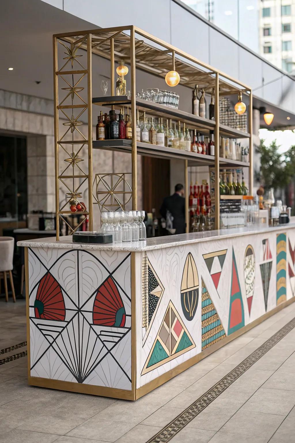 Artistic talent transforms your counter into a masterpiece.
