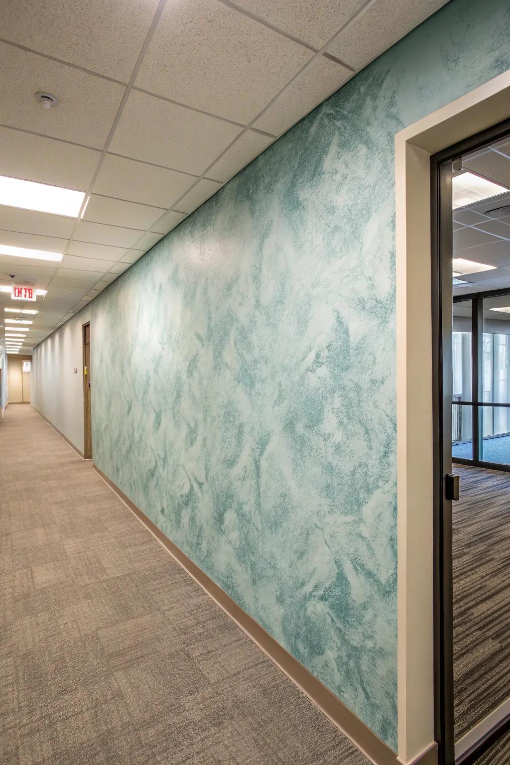 Absorbent coating cultivates a peaceful atmosphere.